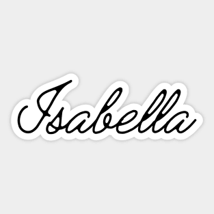 Isabella Name in Cursive Sticker